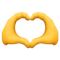 Heart Hands emoji on Facebook